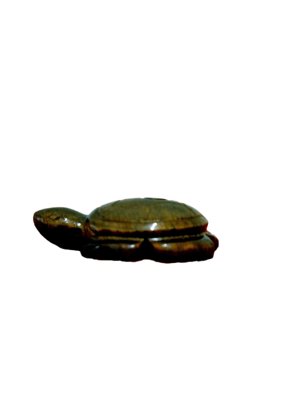 Tiger Eye Turtle Figurine
