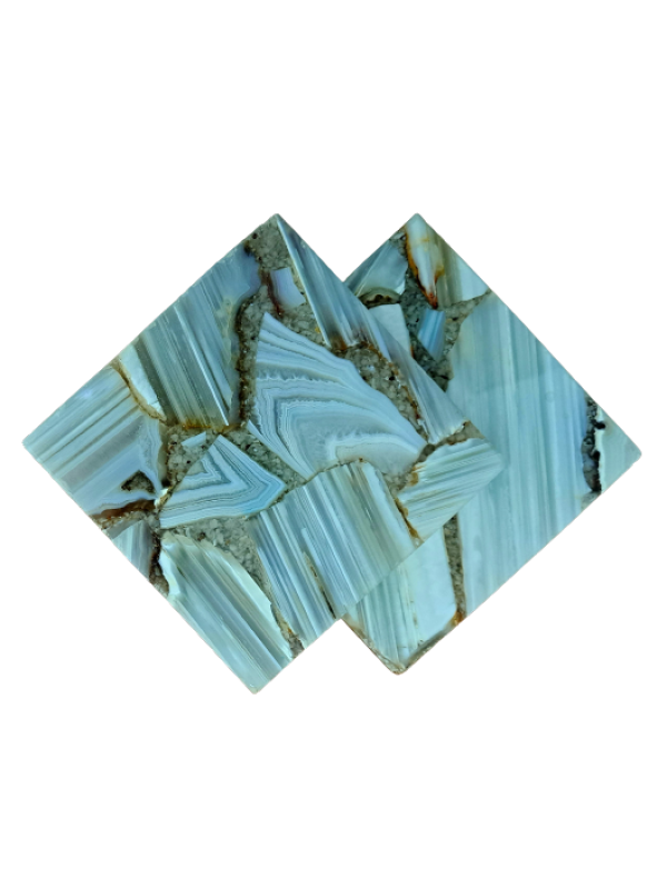 Banded Agate Square Coaster
