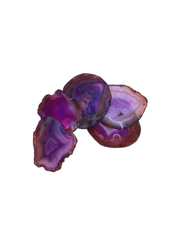 Dark Purple Agate Organic Coaster